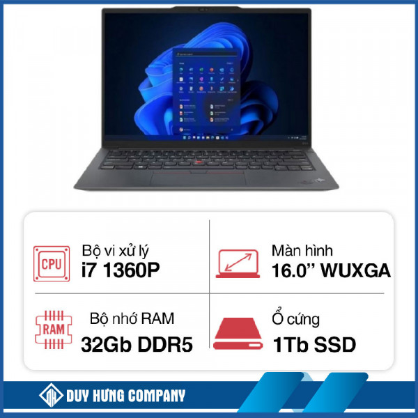 Máy tính xách tay Lenovo ThinkPad P16s G2 21HK004XVA (i7 1360P/ 32GB/ 1TB SSD/ RTX A500 4GB/ 16 inch WUXGA/ NoOS/ Black/ Vỏ nhôm/ )