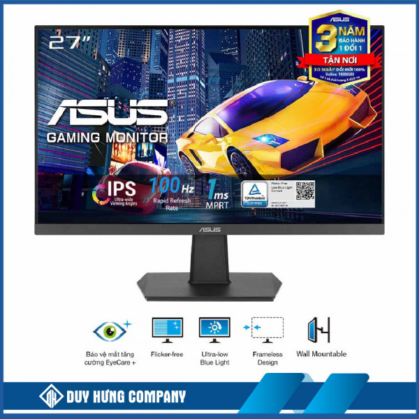 Màn hình Asus VA27EHF (27.0Inch/ Full HD/ 1ms/ 100HZ/ 250cd/m2/ IPS)