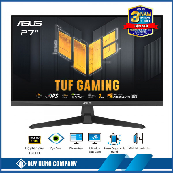 Màn hình Asus TUF Gaming VG279Q3A (27.0Inch/ Full HD/ 1ms/ 180Hz/ 250cd/m2/ IPS/ Loa)