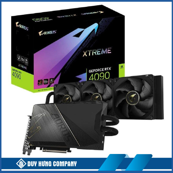 VGA GIGABYTE AORUS GeForce RTX 4090 XTREME WATERFORCE 24G (GV-N4090AORUSX W-24GD)