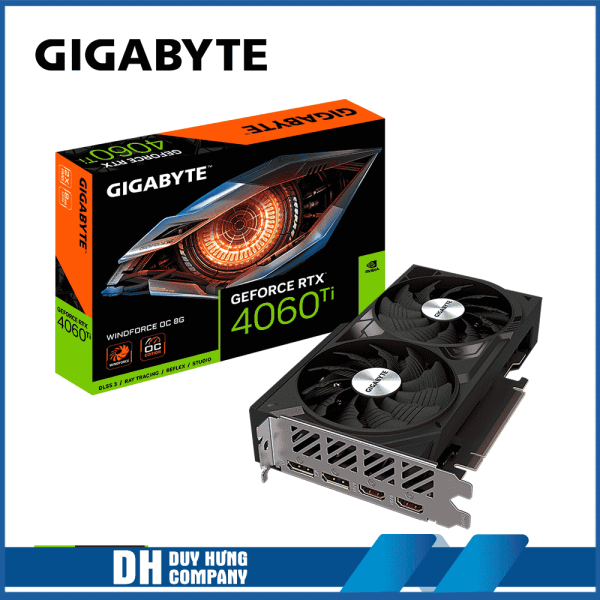 CARD MÀN HÌNH GIGABYTE GEFORCE RTX 4060 TI WINDFORCE OC 8G GV-N406TWF2OC-8GD