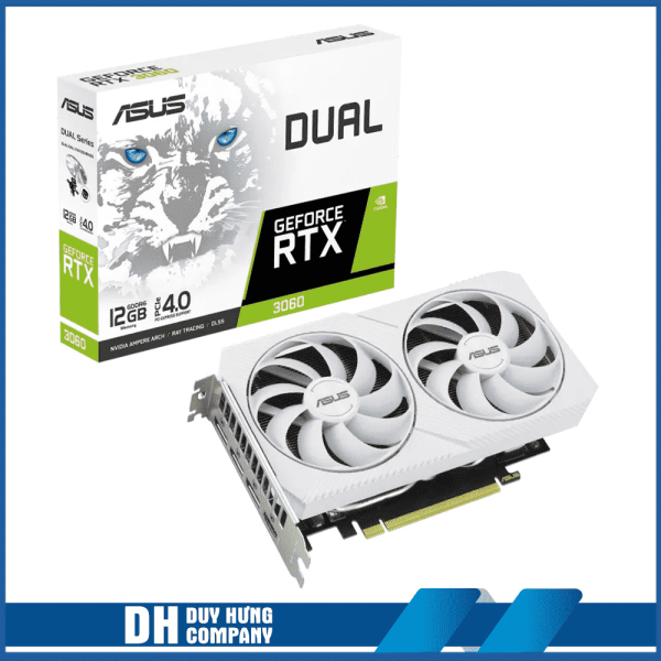 VGA ASUS Dual GeForce RTX 3060 White Edition 12GB GDDR6 XT