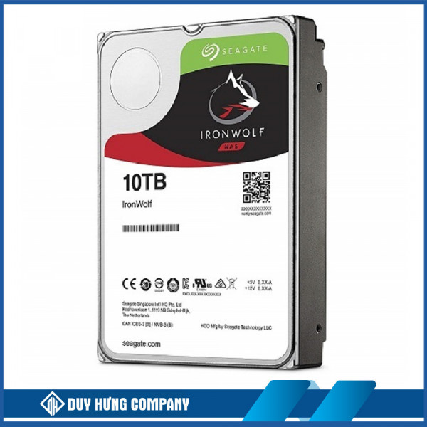 Ổ cứng Seagate Ironwolf 10TB NAS SATA 7200rpm 256MB cache (ST10000VN000)