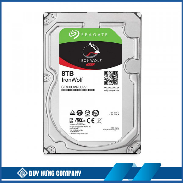 Ổ cứng Seagate Ironwolf 8TB NAS SATA 7200rpm 256MB cache (ST8000VN004)