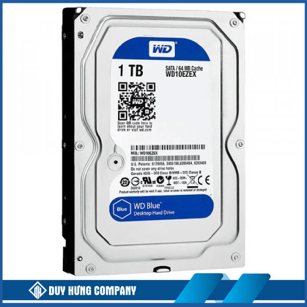 Ổ cứng Western Digital Blue 1TB 3.5Inch/ 7200rpm/ 64MB/ SATA3 (WD10EZEX)