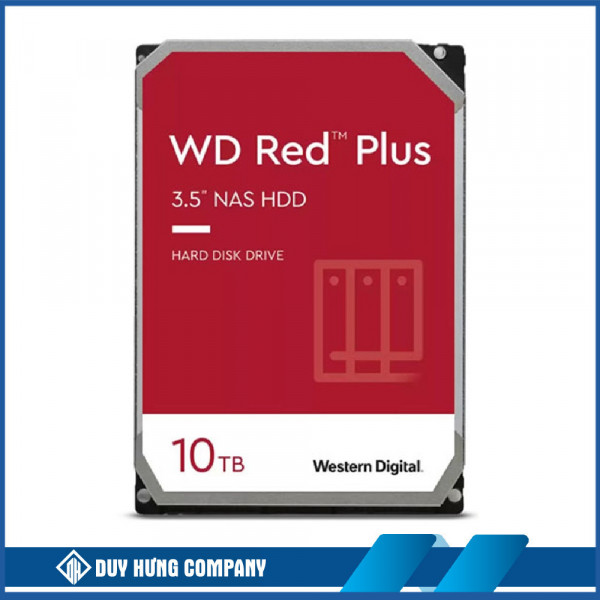 Ổ cứng nas Western Digital Red Plus 10TB 3.5 inch 256MB Cache 7200RPM (WD101EFBX)