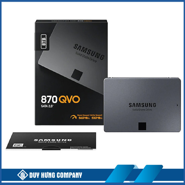 Ổ cứng SSD Samsung 870 QVO 8TB SATA III 2.5 inch (Đọc 560Mb/s – Ghi 530Mb/s)
