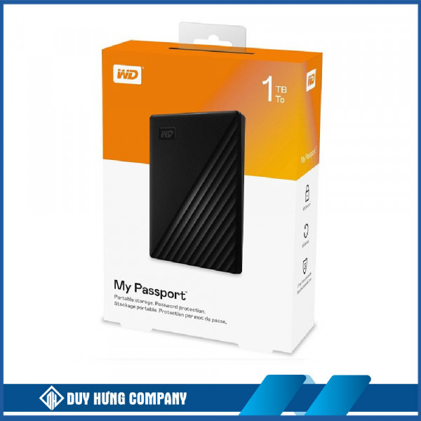 Ổ cứng di động Western My Passport 1Tb USB3.2 - Đen