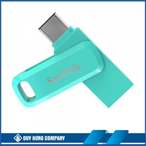 USB 64Gb SanDisk SDDDC3 Ultra Dual Drive Go USB Type-C và USB Type-A (Màu xanh bạc hà)