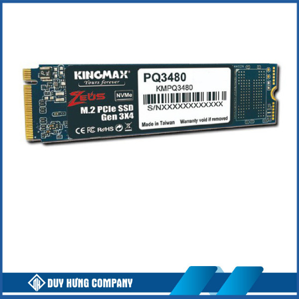 Ổ cứng SSD KINGMAX Zeus PQ3480 128GB NVMe M.2 2280 PCIe Gen 3.0 x4