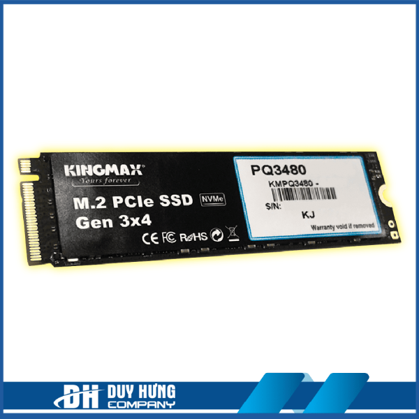 Ổ cứng SSD KINGMAX Zeus PQ3480 128GB NVMe M.2 2280 PCIe Gen 3.0 x4