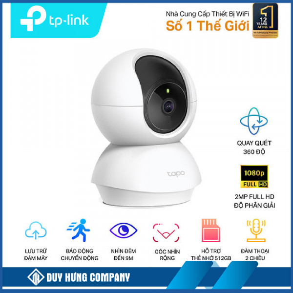 Camera ip wifi TP-Link Tapo C200 (1080P 2MP/ Quay quét)