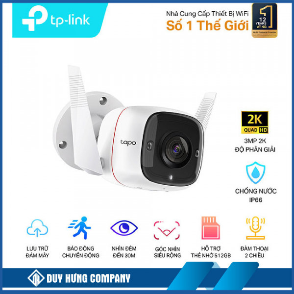 Camera ip wifi ngoài trời TP-Link Tapo C310 (2K 3MP)