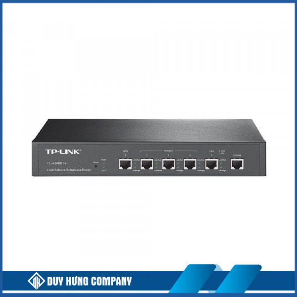 Thiết bị cân bằng tải TP-Link TL-R480T+ (4 cổng WAN/ 55 User)