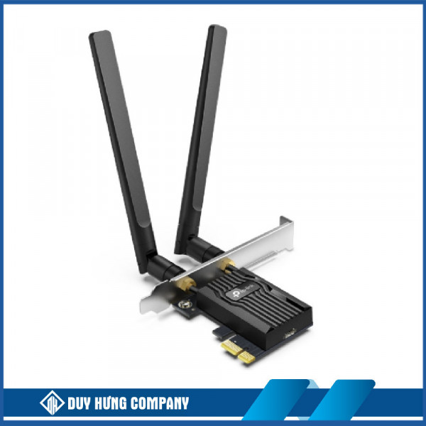 Cạc mạng không dây TP-Link PCI-E Archer TX55E (Chuẩn AX/ AX3000Mbps/ 2 Ăng-ten ngoài/ Bluetooth)