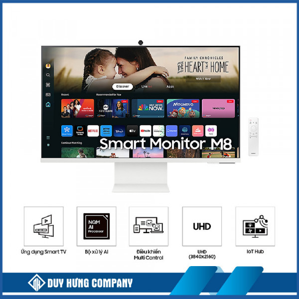 Màn Hình Thông Minh 32 Inch M8 M80D UHD (Màu trắng | LS32DM801UEXXV)