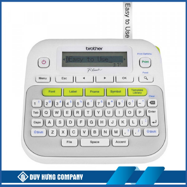 Máy in nhãn Brother PT-D210 để bàn có bàn phím Qwerty