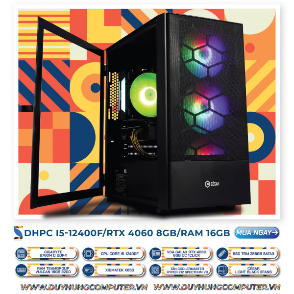 DHPC I5-12400F | RTX 4060 8GB | RAM 16GB