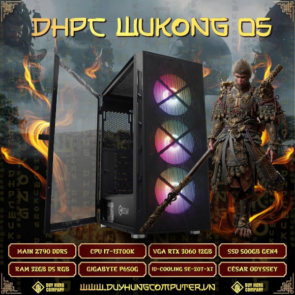 DHPC WUKONG 05(I7-13700K | RTX 3060 12GB | RAM 32GB)