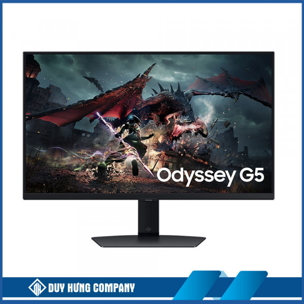 Màn Hình Gaming SAMSUNG Odyssey G5 G50D LS27DG502EEXXV (27 inch - IPS - 2K - 180Hz - 1ms)