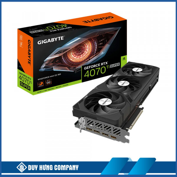 VGA Gigabyte RTX 4070 Ti Super Windforce MAX OC 16GB GDDR6X (N407TSWF3 MAX OC-16GD)