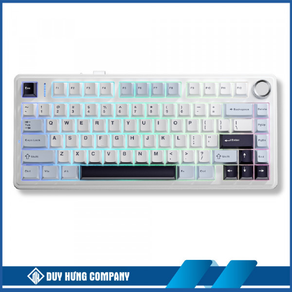 AULA F75 BÀN PHÍM CƠ GAMING CÓ DÂY (Phiên bản màu trắng/ Blue switch)