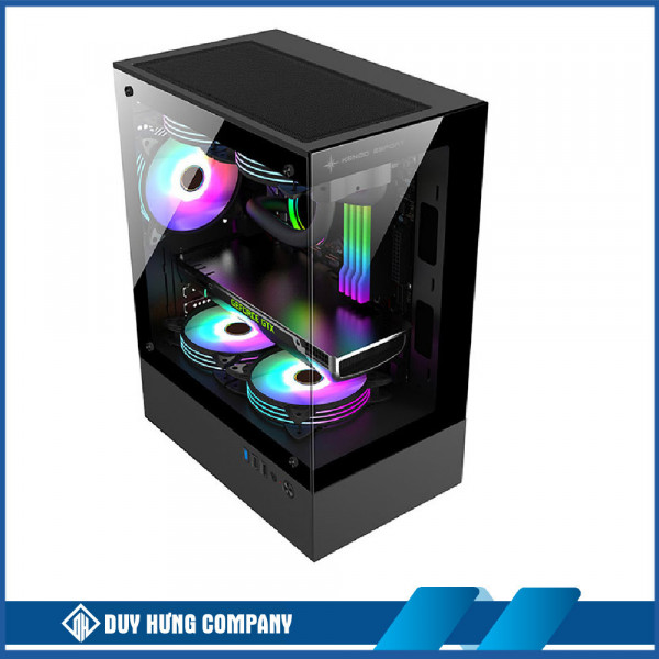 Vỏ case KENOO ESPORT MK100 - Đen (mATX / Mid Tower)