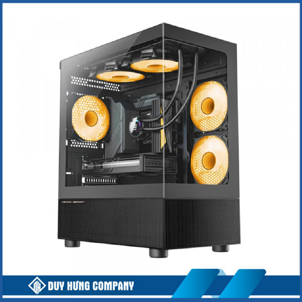 Vỏ case KENOO ESPORT MK200 - Đen (mATX/Mid Tower)