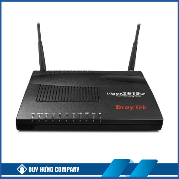 Thiết bị cân bằng tải Draytek Vigor 2915ac (AC1300Mbps/ 2 Ăng-ten ngoài/ 2 cổng WAN/ 55 User)