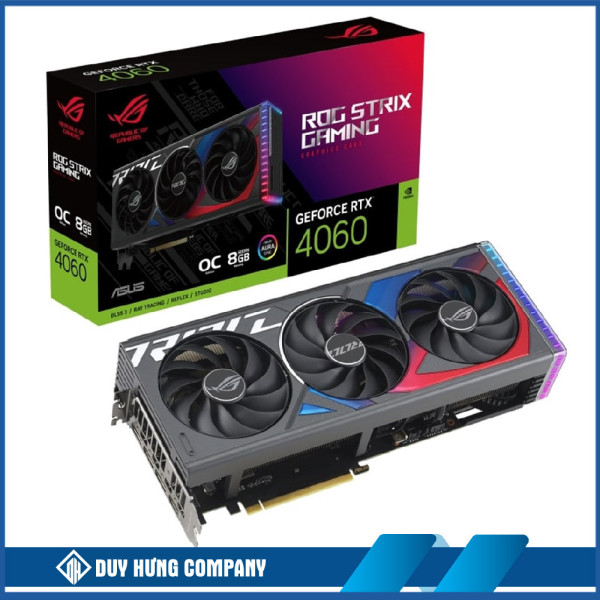 VGA Asus ROG Strix GeForce RTX 4060 OC Edition (8GB/ GDDR6/ 128 bit)