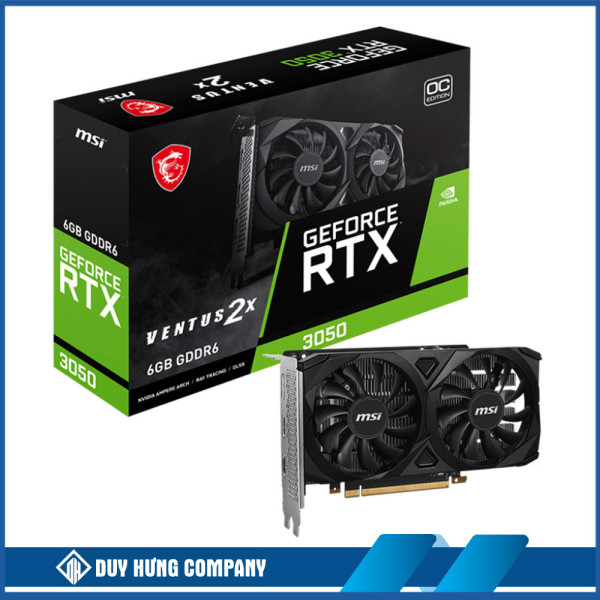 VGA MSI GeForce RTX 3050 VENTUS 2X 6G OC (GDDR6/ 96 bit)