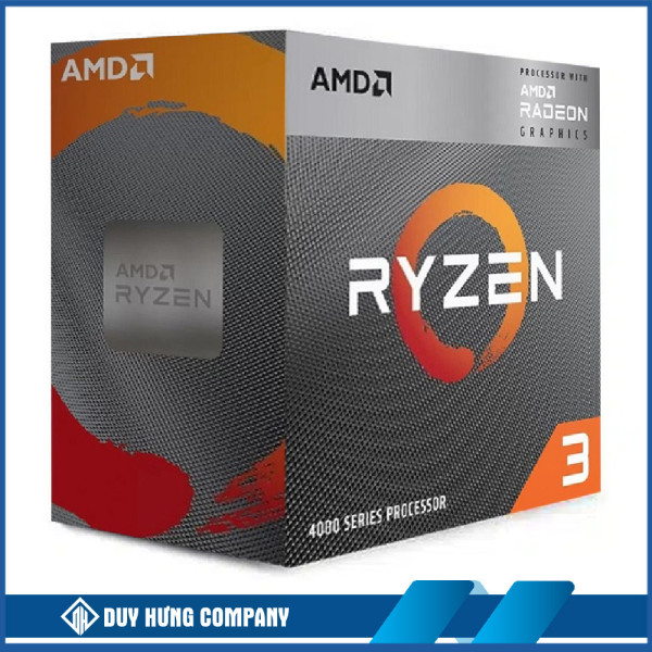 CPU AMD Ryzen 3 4300G (AMD AM4 - 4 Core - 8 Thread - Base 3.8Ghz - Turbo 4.0Ghz - Cache 6MB)