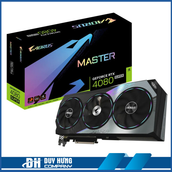 VGA Gigabyte GeForce RTX 4080 SUPER Aorus Master 16GB GDDR6X (N408SAORUS M-16GD) 