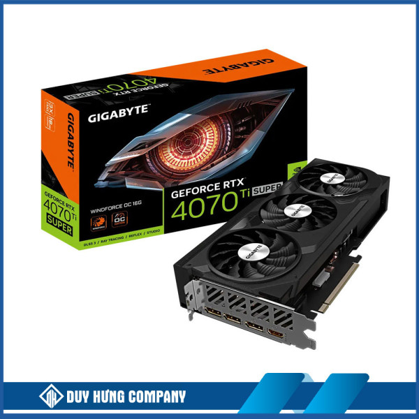 VGA Gigabyte RTX 4070 Ti Super Windforce OC 16GB GDDR6X (N407TSWF3 OC-16GD) 