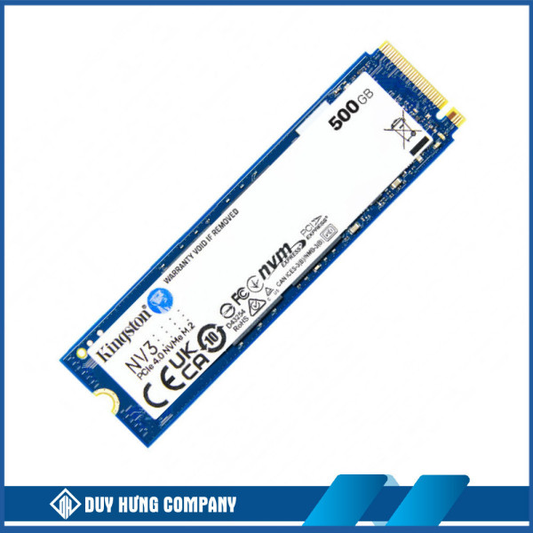 Ổ cứng SSD Kingston SNV3S 500GB NVMe M.2 2280 PCIe Gen 4x4 (Đọc 5000MB/s - Ghi 3000MB/s) - (SNV3S/500G)