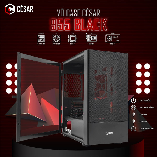 Vỏ Case César Light Black