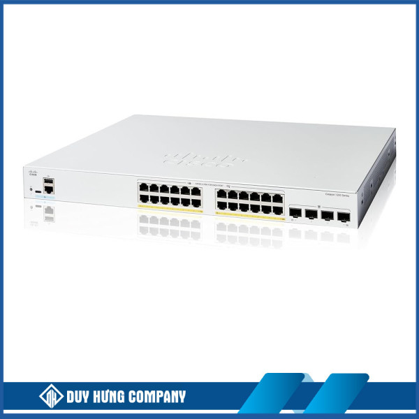 Switch Cisco C1200-24P-4G 24 Ports GE PoE+ 195W, 4 SFP Uplink