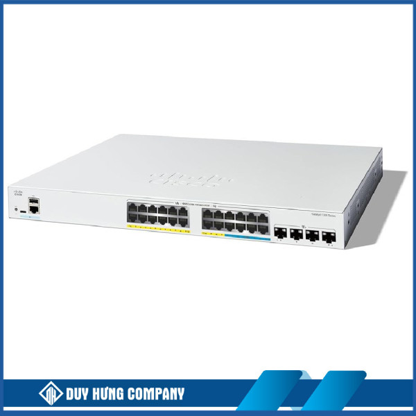 Switch Cisco C1300-24MGP-4X 20x 1GbE, 4x 100M/1G/2.5G, 2x RJ45/SFP+