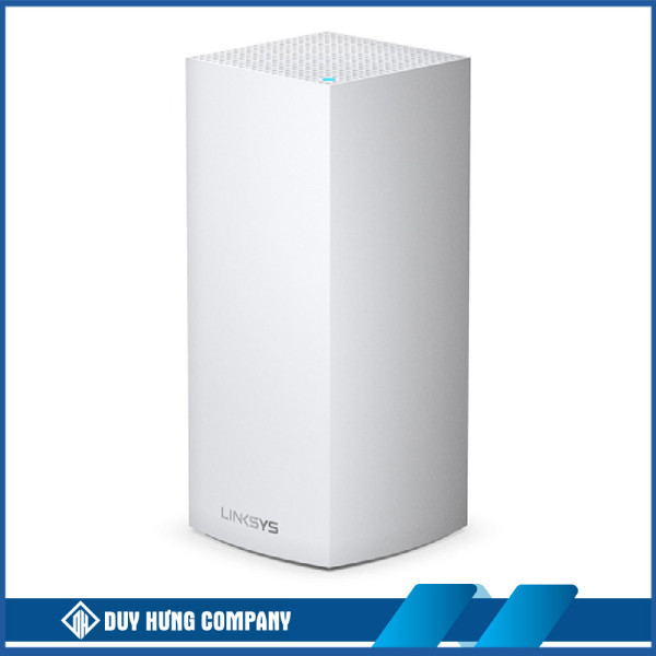 Bộ phát wifi 6 Linksys Velop MX5300-AH 1-Pack Tri-Band (Chuẩn AX/ AX5300Mbps/ Ăng-ten ngầm/ Wifi Mesh/ 45User)