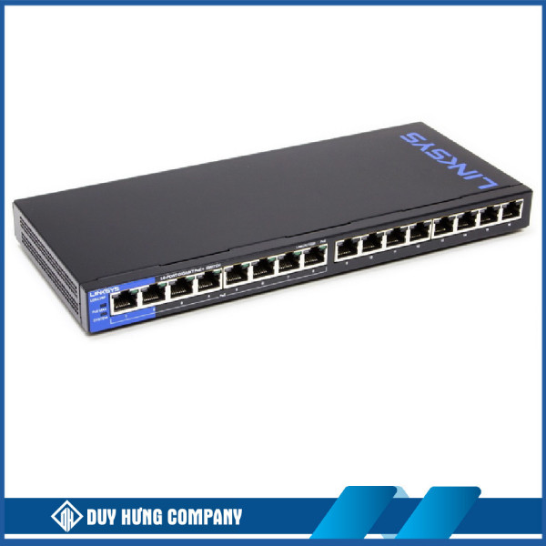 Linksys LGS116P 16-Port Business Desktop Gigabit POE + Switch