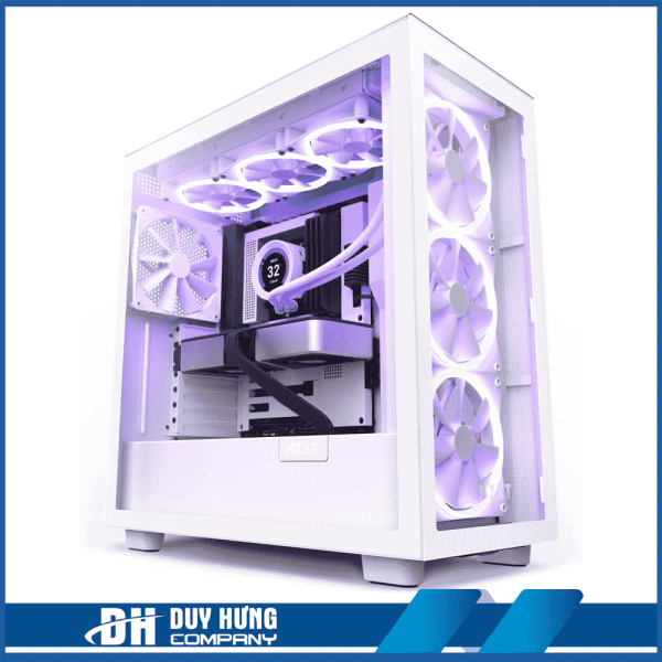 Vỏ case NZXT H7 Elite White (Mid Tower / Màu Trắng)