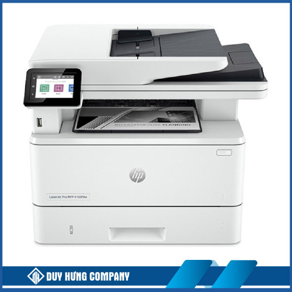 Máy in Laser đen trắng đa năng HP 4103fdw 2Z629A (A4 | In đảo mặt | Scan ADF 2 mặt | Copy | Fax | USB | LAN | WIFI)