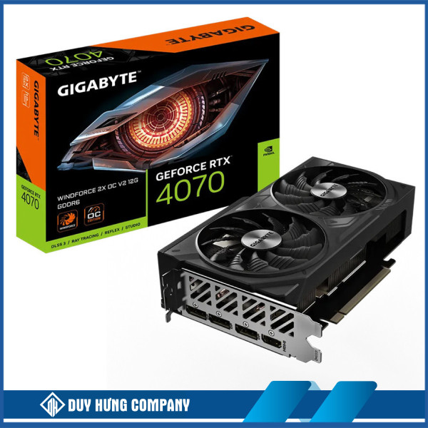 VGA Gigabyte RTX 4070 WINDFORCE 2X OC V2 12GB (N4070WF2OCV2-12GD)