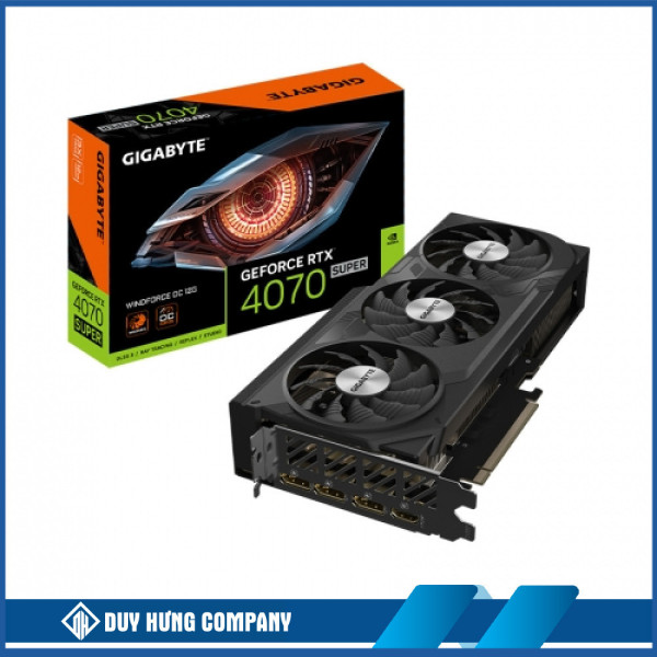 Card Màn Hình Gigabyte RTX 4070 SUPER WINDFORCE OC 12GB (GV-N407SWF3OC-12GD)