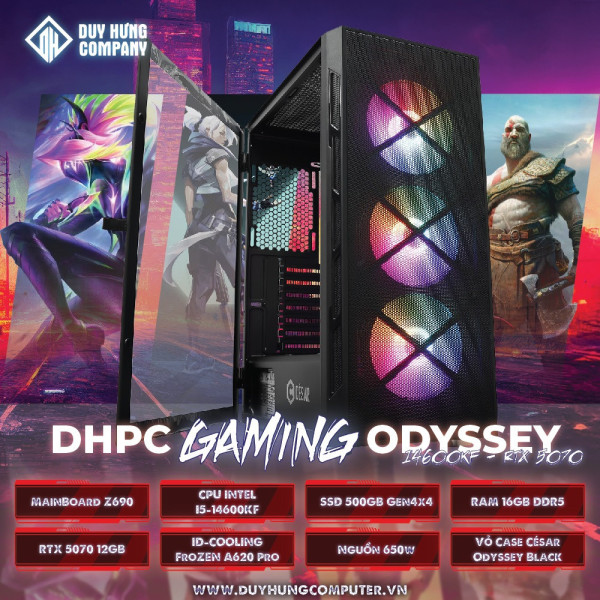 DHPC GAMING ODYSSEY 14600KF | RTX 5070 12GB