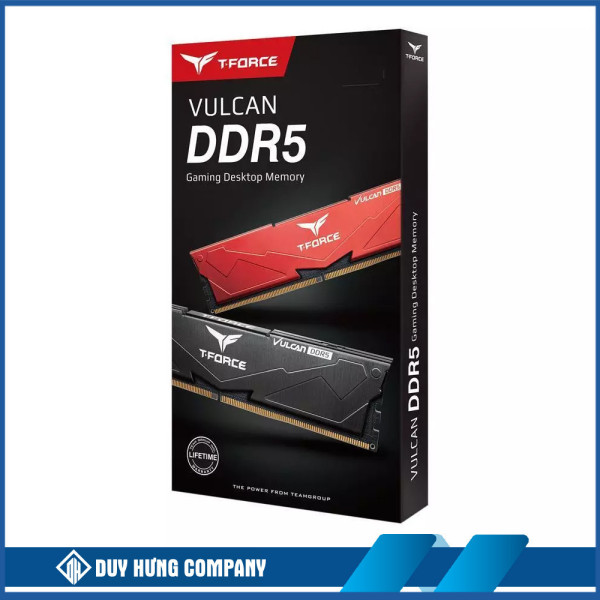 RAM DESKTOP TEAMGROUP VULCAN Black (FLBD516G6000HC38A01) 16GB (1X16GB) DDR5 6000MHZ