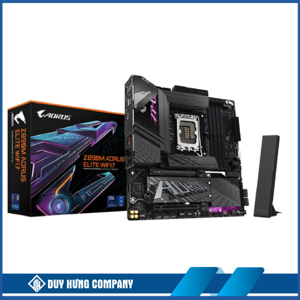 Mainboard Gigabyte Z890M AORUS ELITE WF7 DDR5 (Intel Z890/ Socket 1851/ ATX/ 4 khe ram/ 2.5 Gigabit LAN)