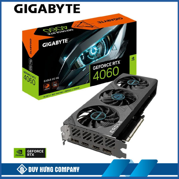 Card màn hình GIGABYTE RTX 4060 EAGLE OC 8GB (GV-N4060EAGLE OC-8GD)