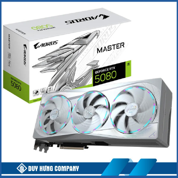 VGA Gigabyte RTX 5080 AORUS MASTER ICE 16GB (N5080AORUSM ICE-16GD)