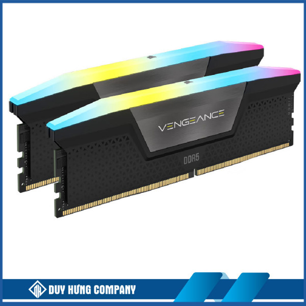 Ram Corsair VENGEANCE RGB 32GB (2x16GB) DDR5 bus 6000MHz Black (CMH32GX5M2E6000C36)